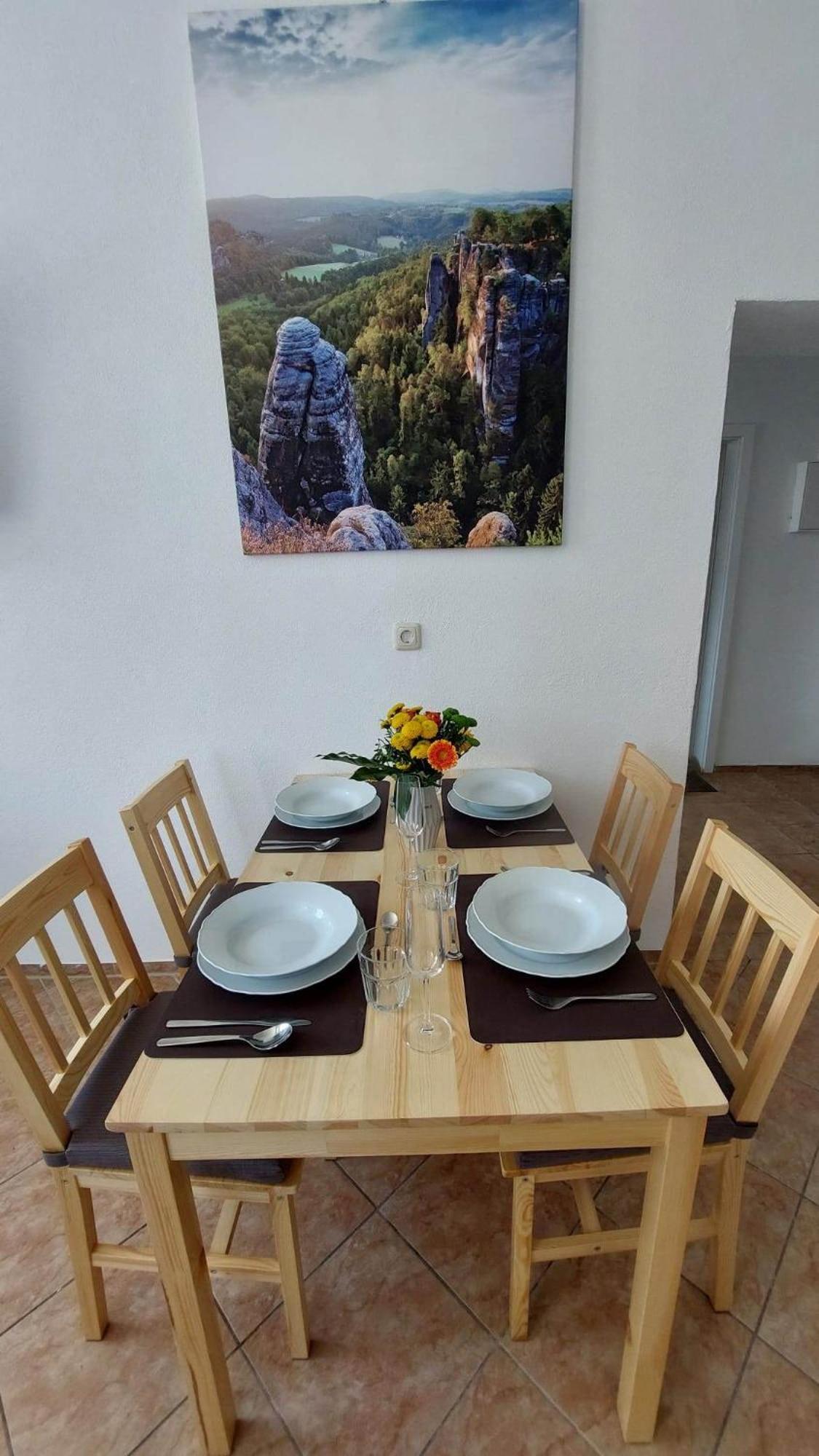 Ferienwohnung Am Hofladen Hellendorf - Saechsische Schweiz Bad Gottleuba Exterior foto